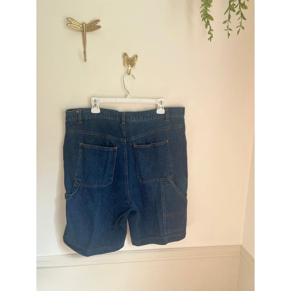 Vintage Runarounds Denim Plus Size Cargo Shorts